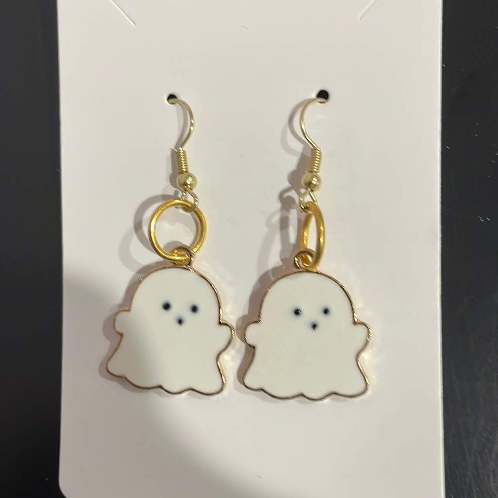 Homemade Earrings Ghosts